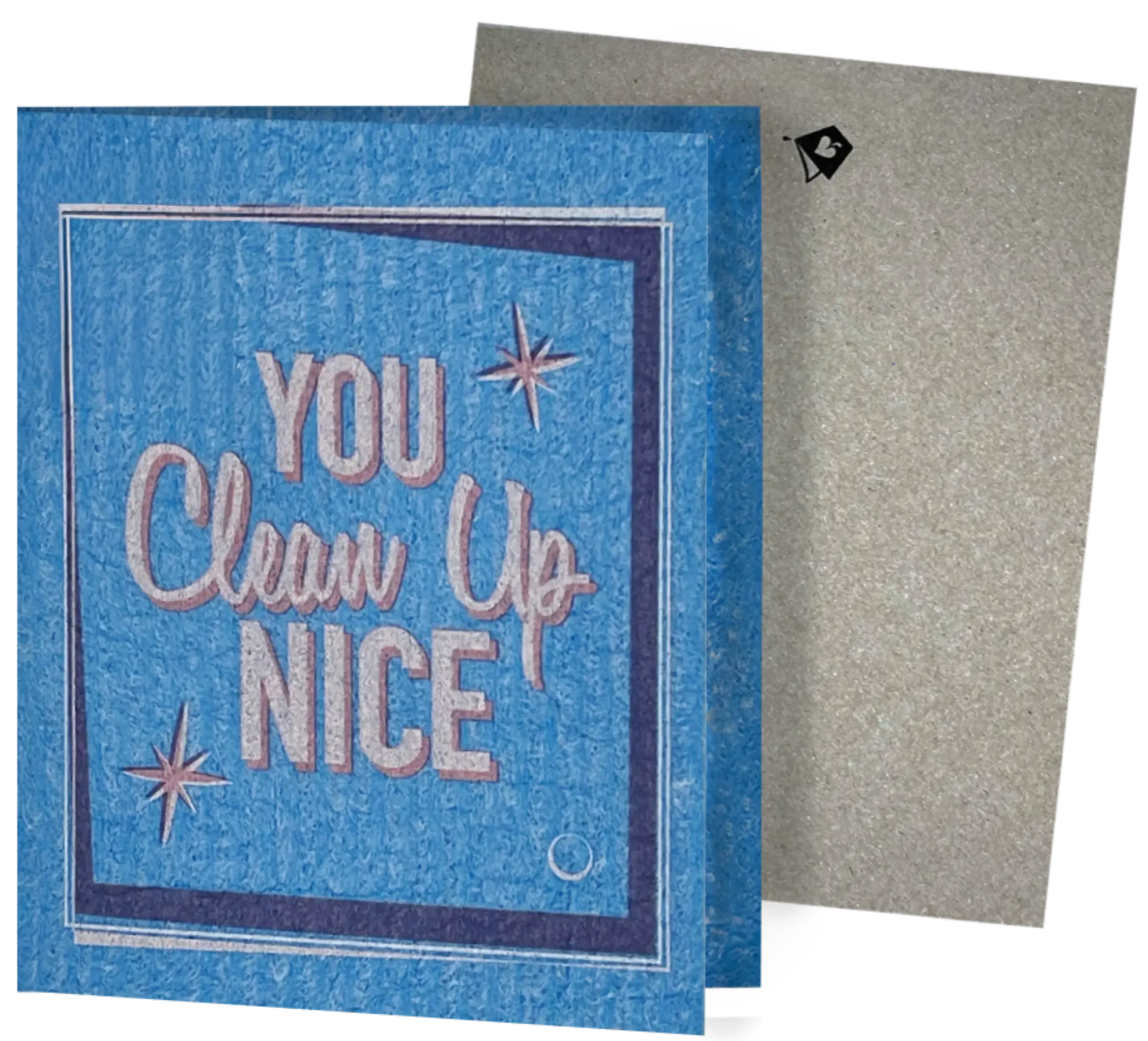Dishcloth- You Clean Up Nice—Soak iT Up Clards—Greetings turn into cleaning cloths