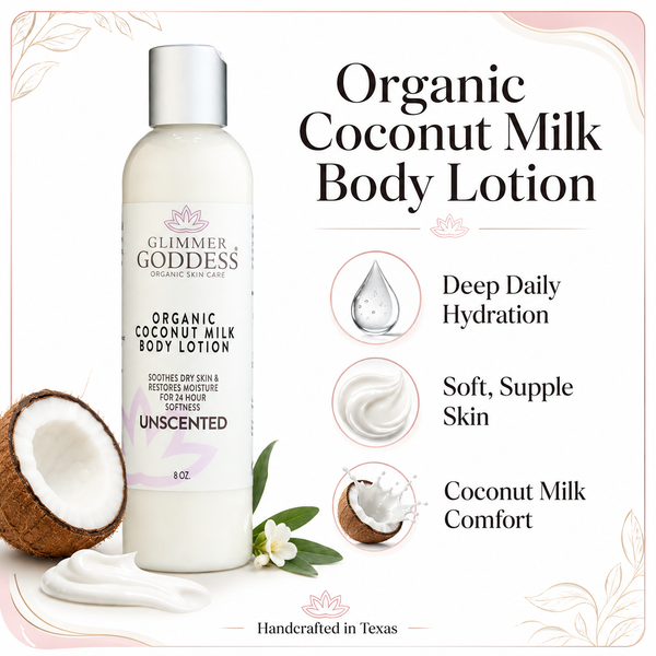 Organic Coconut Milk Body Lotion – Deep Hydration for Soft Skin