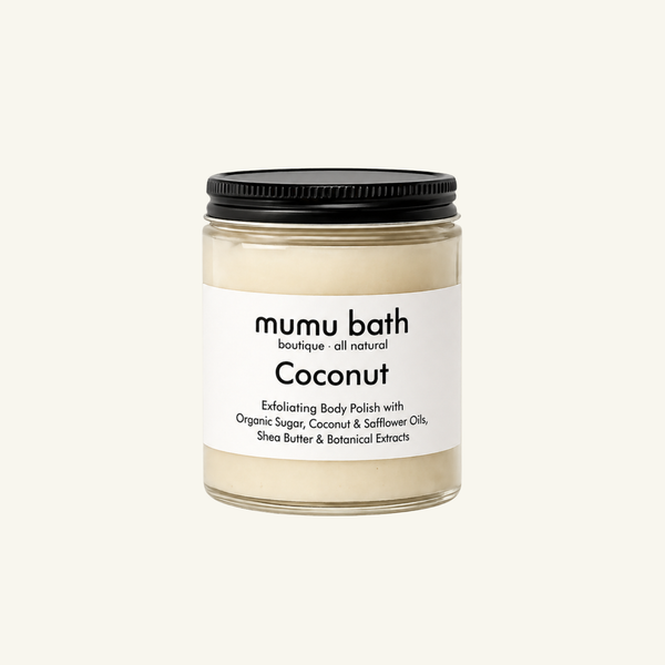 Organic Sugar Exfoliating Body Scrub – Shea Butter & Coconut Oil