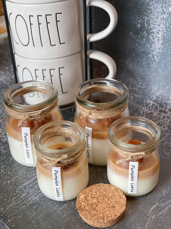 Coffee Lover Soy Wax Candle Glass Jar with Lid