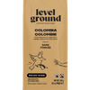 Level Ground Colombian Dark Roast Coffee bag — Fair Trade certified and organic, roasted in Victoria BC