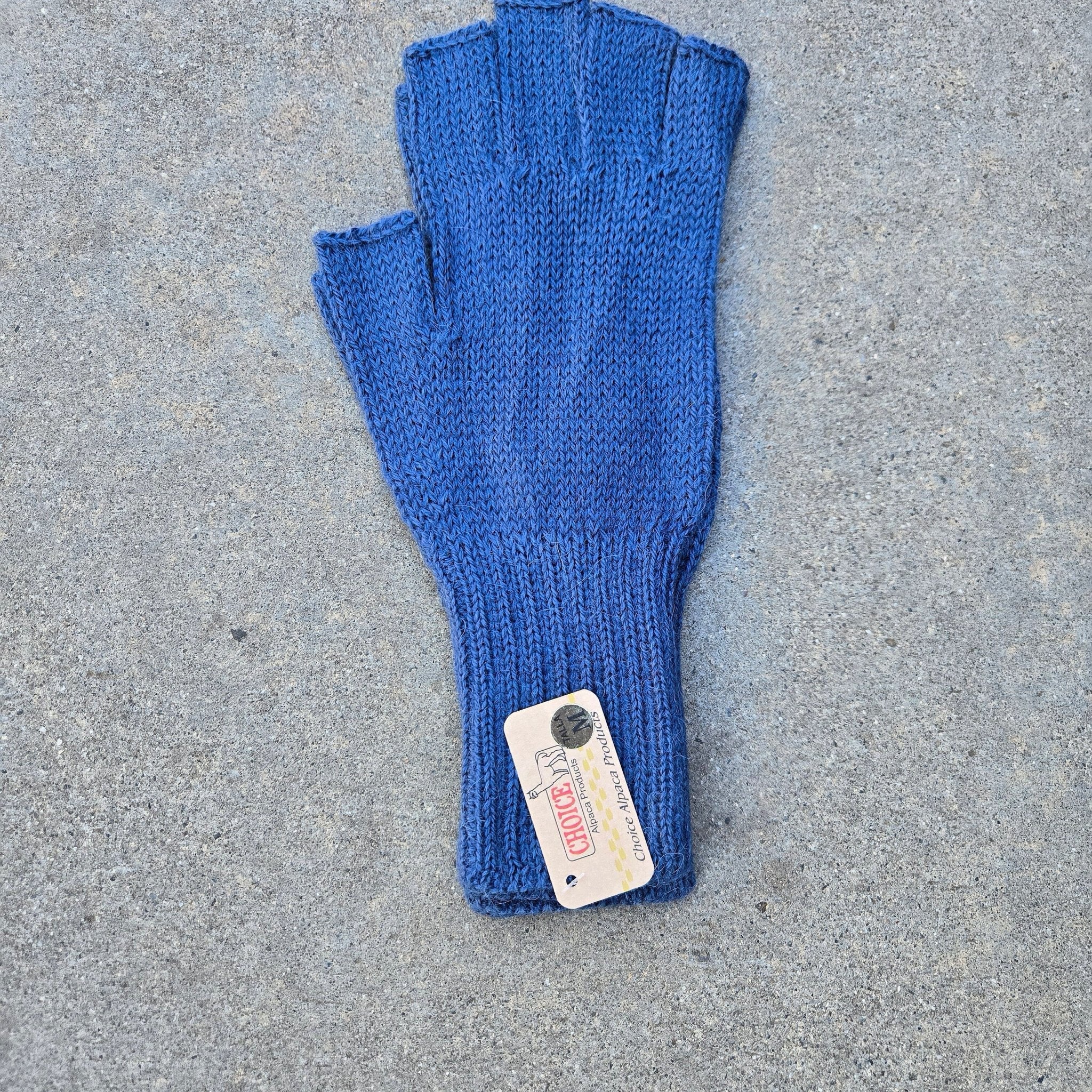100% Alpaca Fingerless Gloves – Colorful, Warm Knit Gloves for Women & Men