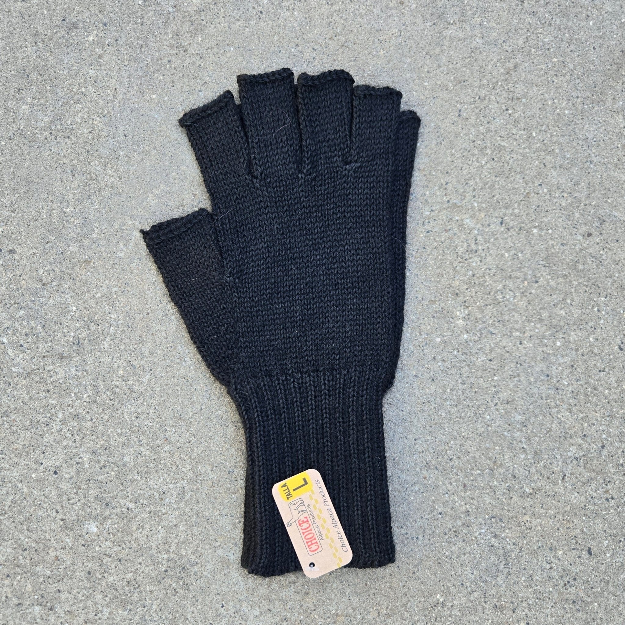 100% Alpaca Fingerless Gloves – Colorful, Warm Knit Gloves for Women & Men