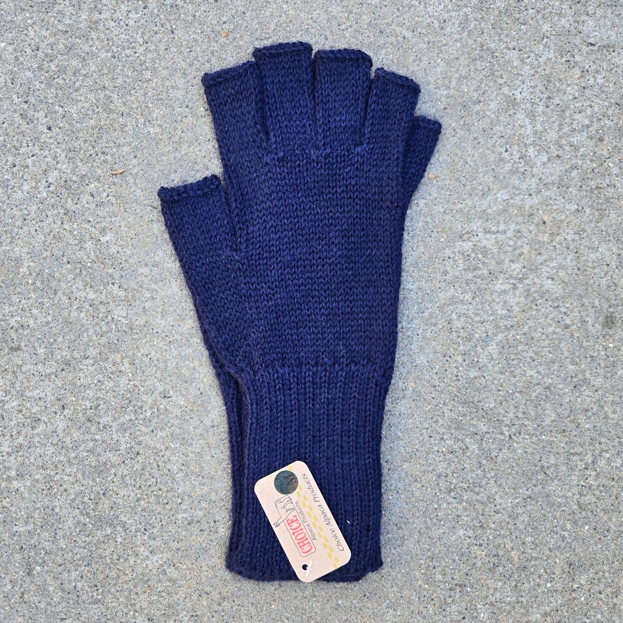 100% Alpaca Fingerless Gloves – Colorful, Warm Knit Gloves for Women & Men