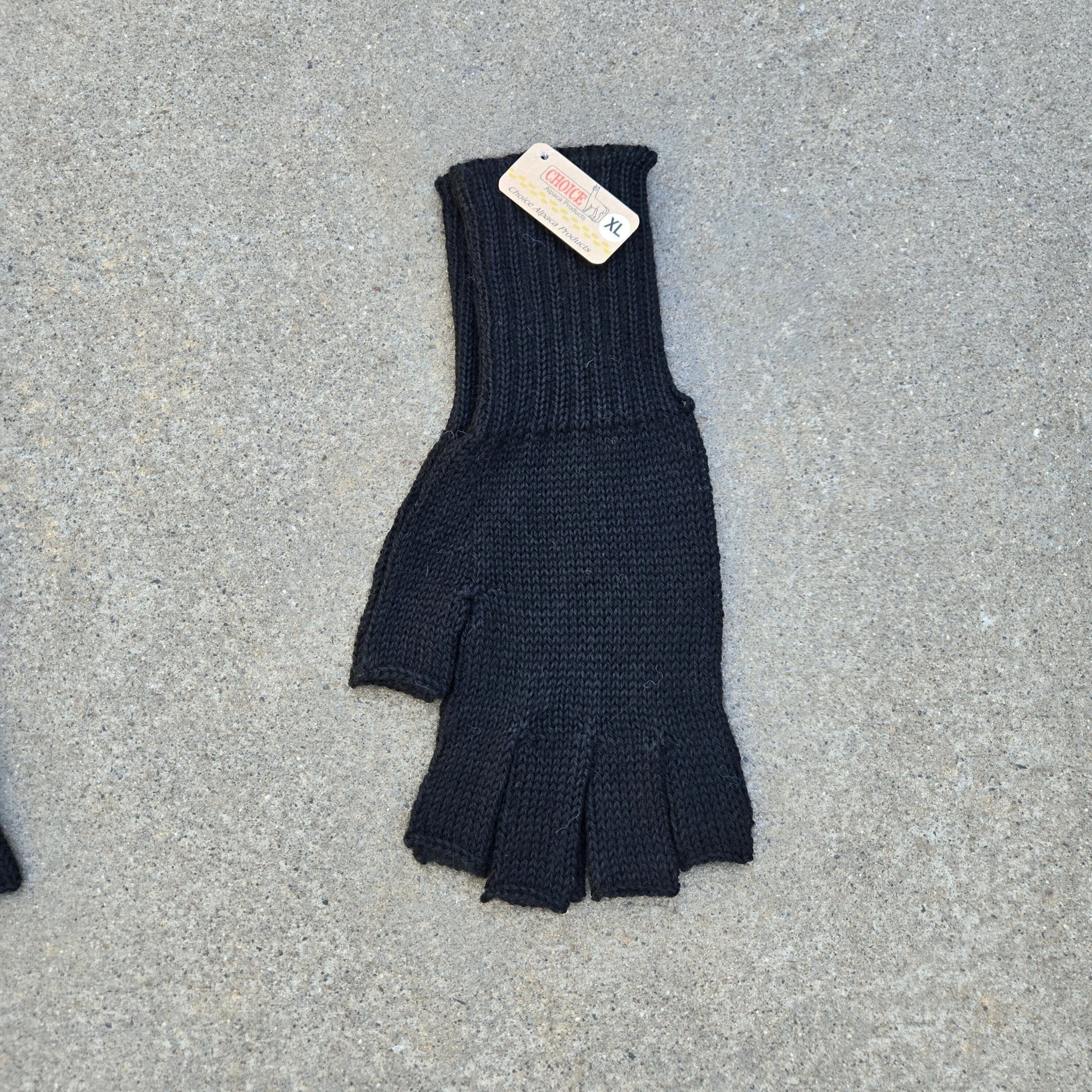 100% Alpaca Fingerless Gloves – Colorful, Warm Knit Gloves for Women & Men