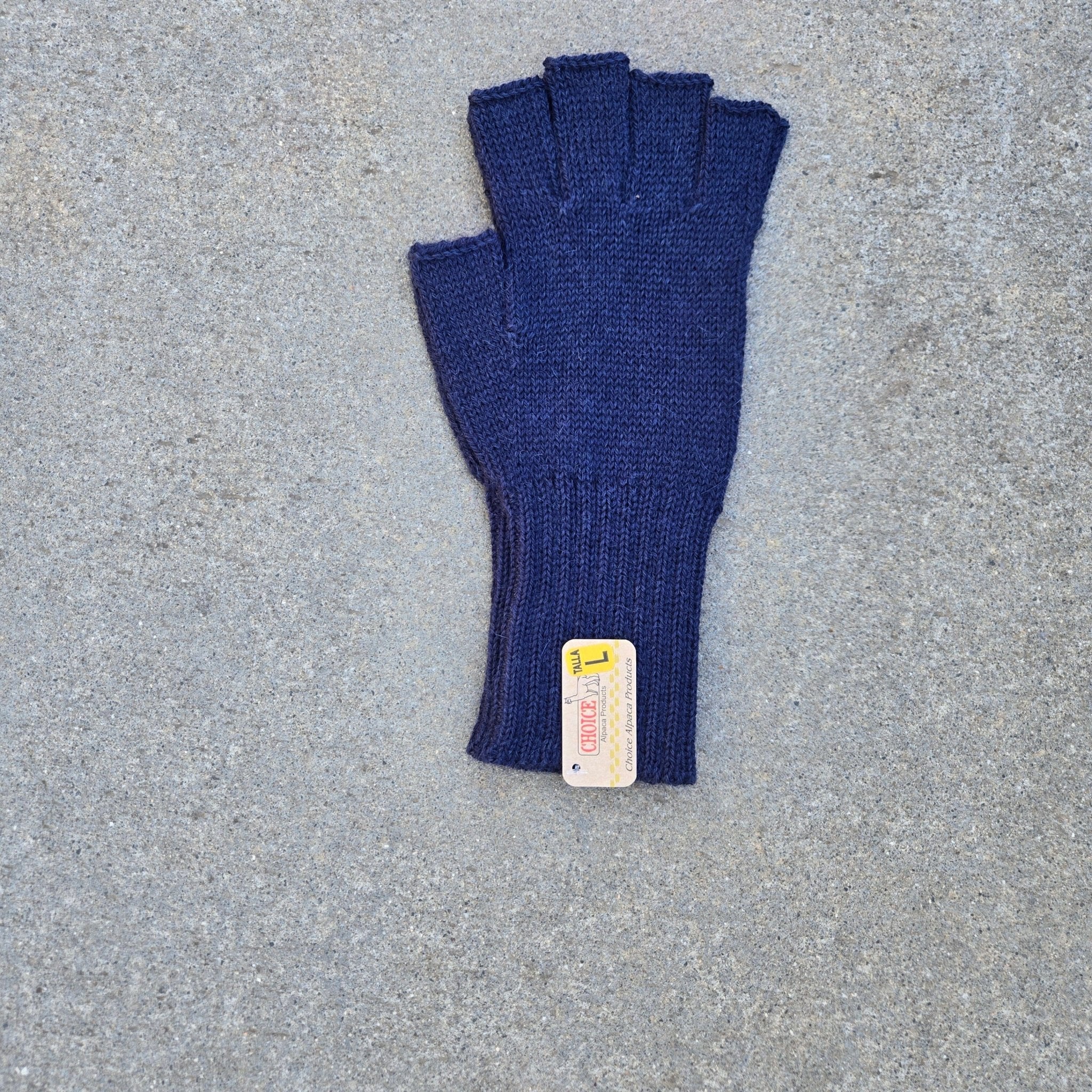 100% Alpaca Fingerless Gloves – Colorful, Warm Knit Gloves for Women & Men