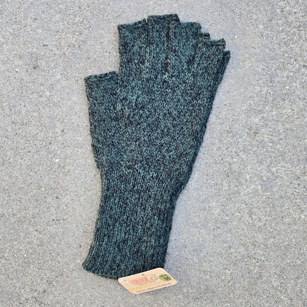 100% Alpaca Fingerless Gloves – Colorful, Warm Knit Gloves for Women & Men