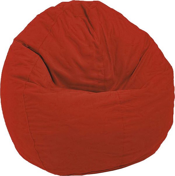 ComfyBean bean bag chair cotton cover in red, adult size, no fill included