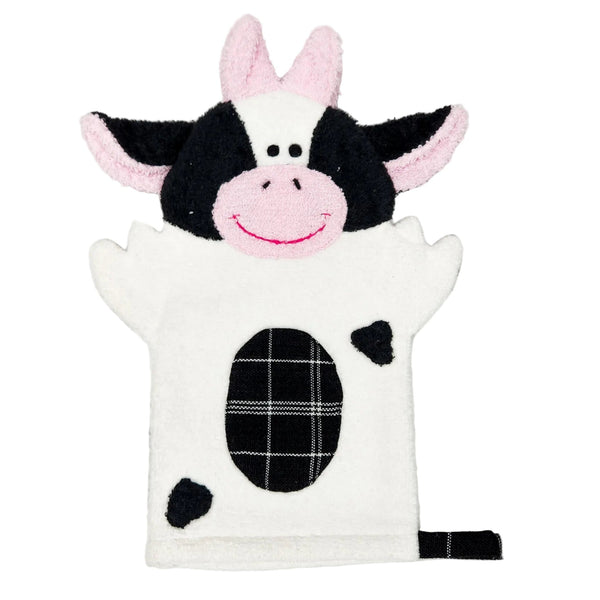 Cow Puppet Washcloth