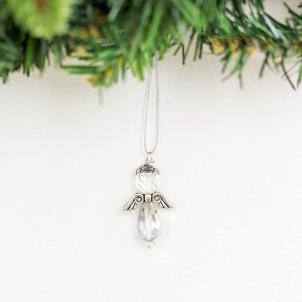 Add a touch of timeless elegance to your holiday celebrations with our Crystal Bead Angel Ornament. This eco-friendly and portable ornament is perfect for decorating your home or taking with you on the go. Order yours today!