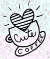 Cute Coffee logo – women-owned Bay Area coffee roaster supplying ground coffee for Heliotrope SF olive oil soap