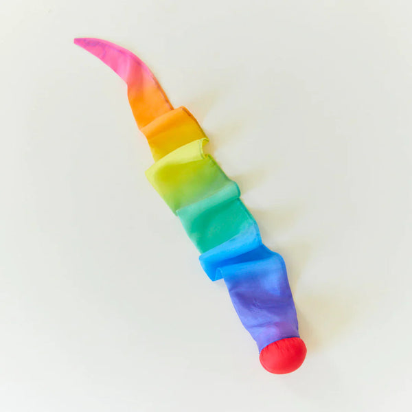 Colorful toy with a gradient design on a white background