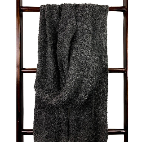 Charcoal Ultra Plush Alpaca Scarf