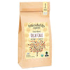Bag of friendship organics Decaf Chai tea with a tree design on a white background