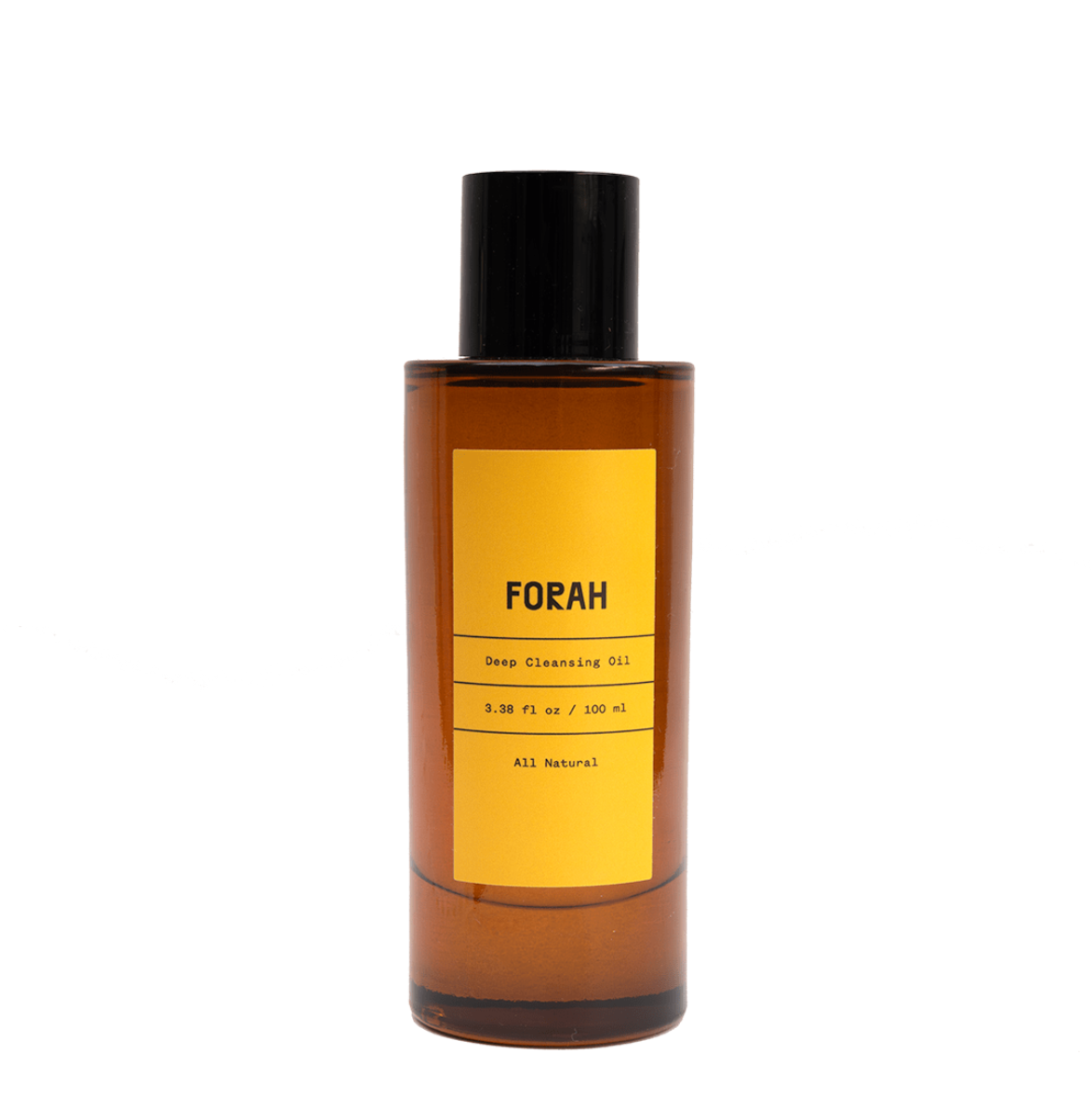 FORAH Deeps Cleansing Oil – 100% natural face oil cleanser in recyclable bottle