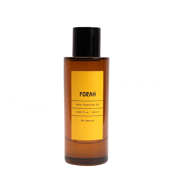 FORAH Deeps Cleansing Oil – 100% natural face oil cleanser in recyclable bottle
