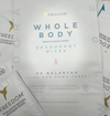 Freedom Whole Body deodorant wipes packaging with branding and product details.