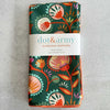 Desert Bloom everyday cotton cloth napkins laid flat showing full botanical print pattern by Dot and Army