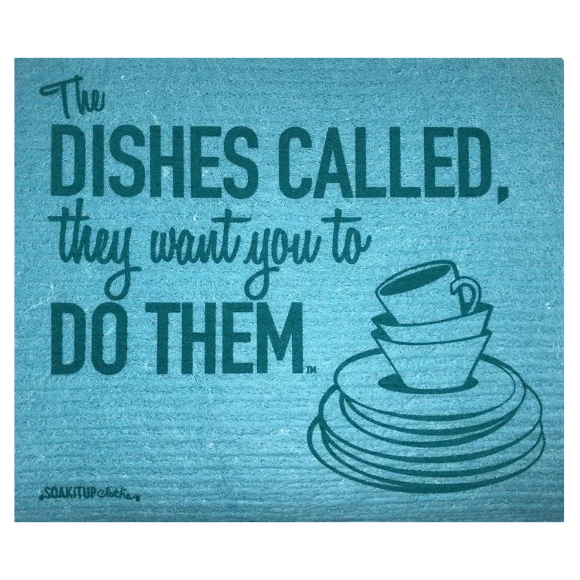 Soak iT Up 'The Dishes Called' Swedish dishcloth in bright colors — eco-friendly paper towel alternative