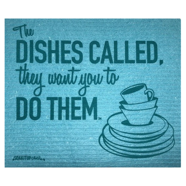 Soak iT Up 'The Dishes Called' Swedish dishcloth in bright colors — eco-friendly paper towel alternative