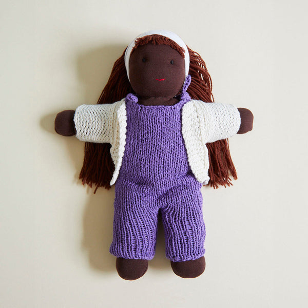 Organic Cotton Doll Leo by Sarah's Silks! Soft, natural, Waldorf-inspired. Safe for toddlers. Encourages imagination & social play. Ages 18 months+