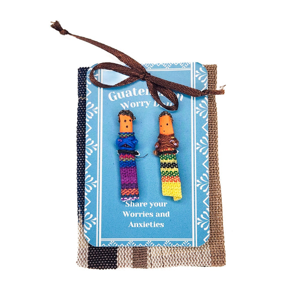 Find solace and serenity with our Double Comfort Worry Doll Set. These handcrafted dolls offer a gentle way to alleviate stress and promote restful sleep. Perfect for sharing worries and finding peace of mind.