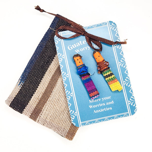 Find solace and serenity with our Double Comfort Worry Doll Set. These handcrafted dolls offer a gentle way to alleviate stress and promote restful sleep. Perfect for sharing worries and finding peace of mind.