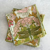 Dragonfly 10-inch cocktail cloth napkins set of four in 100% cotton by Dot and Army