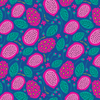 Close-up of the dragonfruit print design on the Swedish dish cloth
