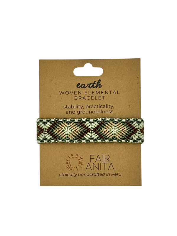 Elemental Woven Bracelet | Hand Knotted Fair Trade Cotton