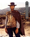 Purely Alpaca Eastwood poncho draped to show full length and fringe hem, one size fits most