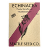 Echinacea purpurea purple coneflower seed packet from Seattle Seed Company