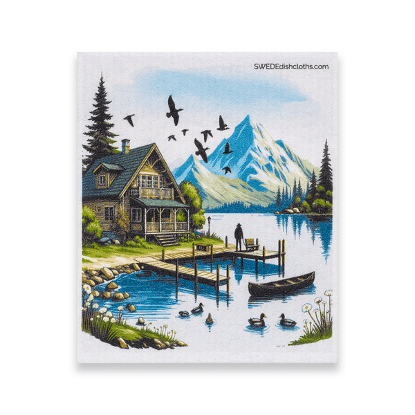 Swedish Dishcloths Mixed Lake Set of 3 – Eco-Friendly Paper Towel Replacement
