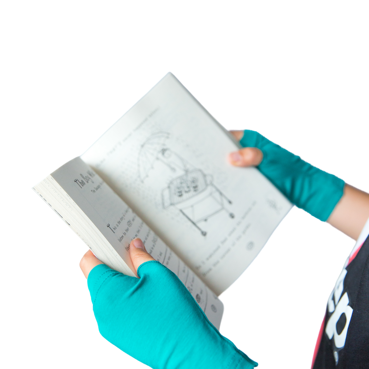 Fingerless eczema gloves for toddlers and children by Remedywear in soft breathable fabric