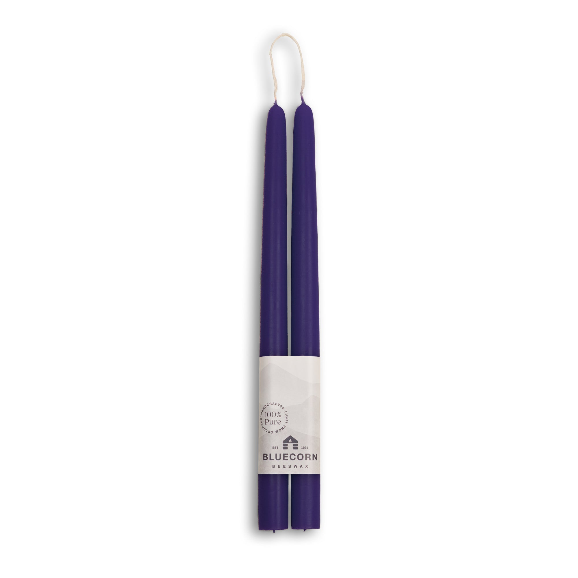 Hand-Dipped Beeswax Taper Candles – 100% Pure Beeswax, 1 Pair
