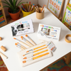 elseware unplug natural finger paint and milk paint bundle displayed together in canvas tote bag