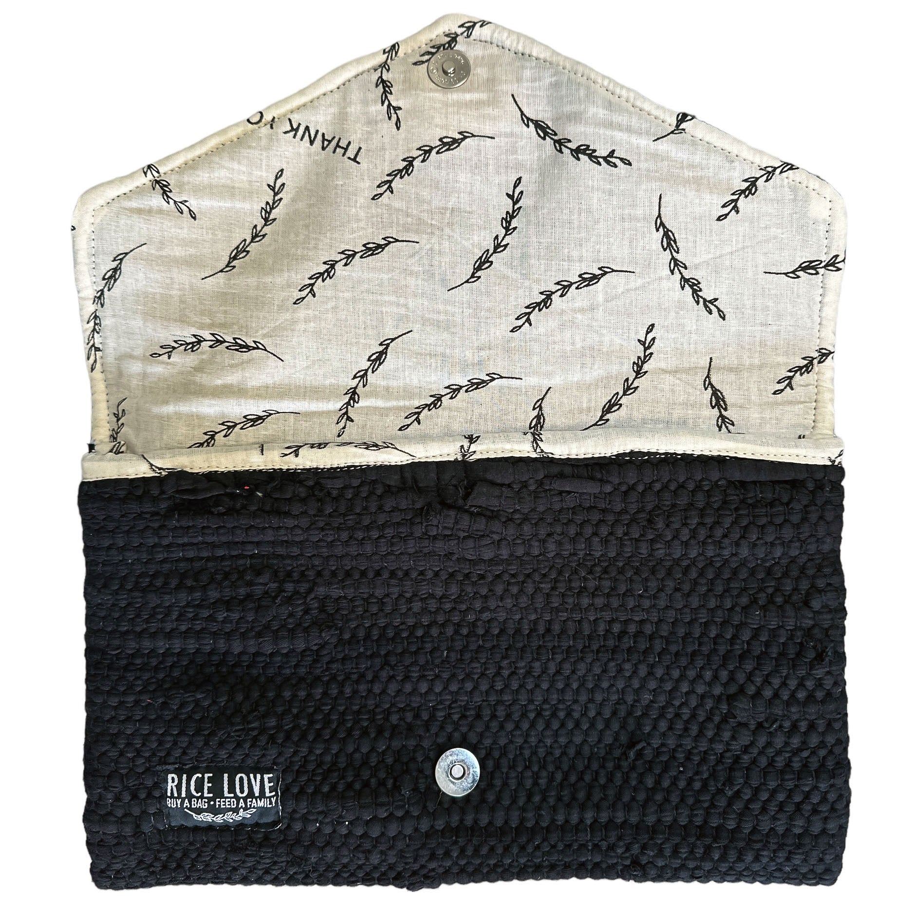 Envelope Clutch - Chindi Upcycled Fabric Bag