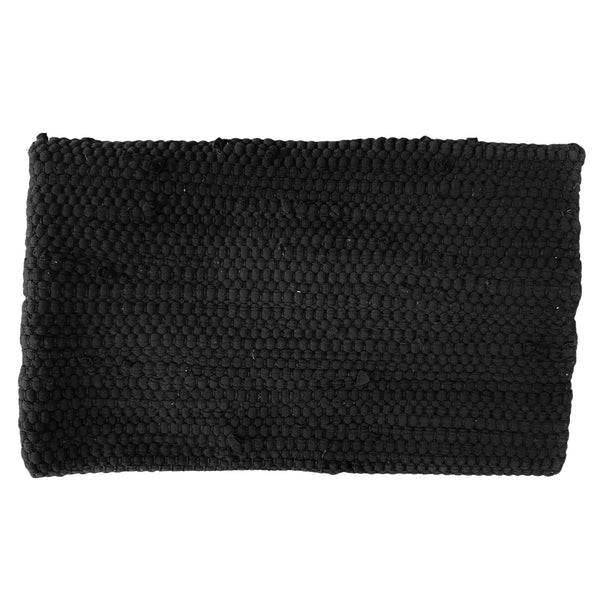 Envelope Clutch - Chindi upcycled fabric bag shown with the envelope-style flap