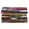 Envelope Clutch - Chindi upcycled fabric bag shown from the front