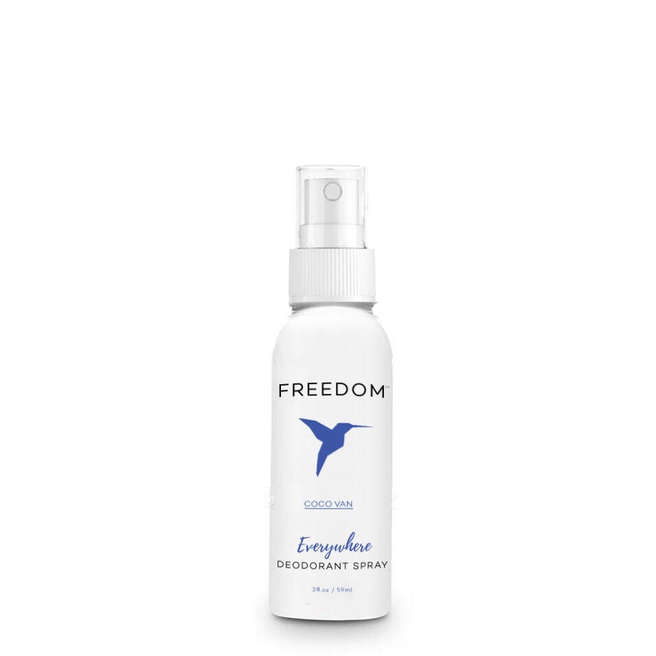 Freedom Natural Deodorant Spray – 2oz Travel Size, TSA Approved