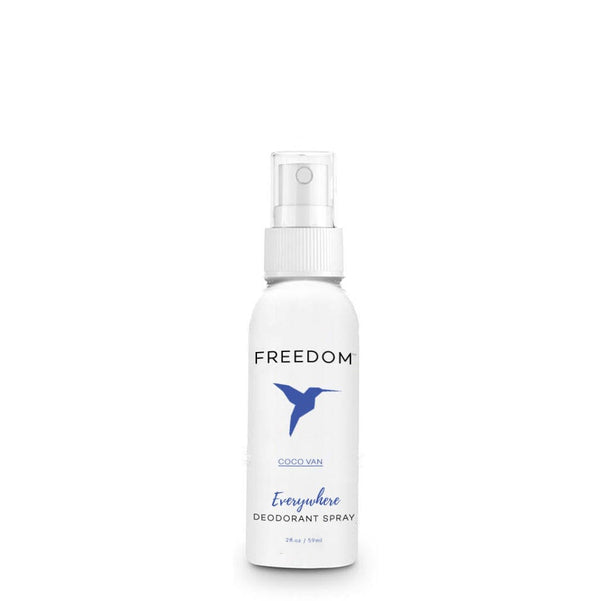Freedom Natural Deodorant Spray – 2oz Travel Size, TSA Approved
