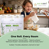 Reusable Bamboo Paper Towels | Tree-Free, Washable Rolls 4-Pack