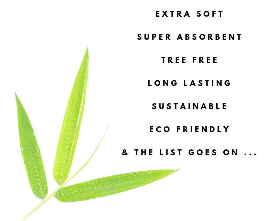 Reusable Bamboo Paper Towels | Tree-Free, Washable Rolls 4-Pack
