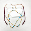 Turquoise and Bronze Beaded Eyeglass Holder