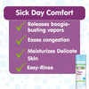 Boogie Bubbling Vapor Bath ingredients label showing hypoallergenic, paraben-free formula