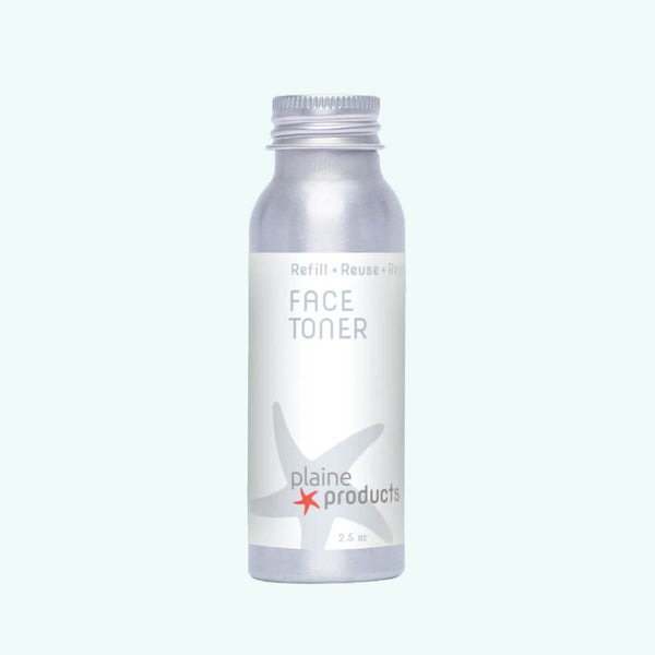 Plaine Products Green Tea Face Toner bottle on clean background – eco-friendly pore-minimising toner
