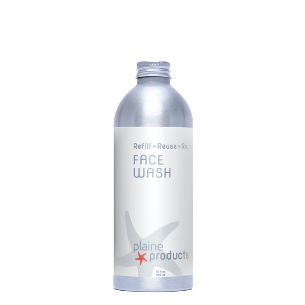 Plaine Products Vitamin C Face Wash 10oz bottle on clean white background