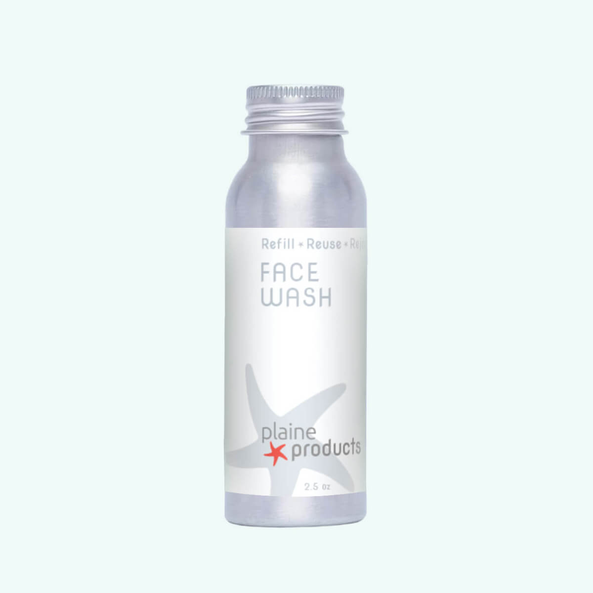 Plaine Products gentle daily face wash 2.5oz travel size bottle