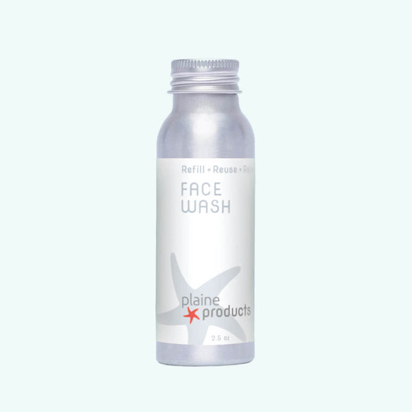 Plaine Products gentle daily face wash 2.5oz travel size bottle