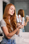 Plaine Products facial skincare line trio – plastic-free face wash, toner and moisturizer for a complete daily routine